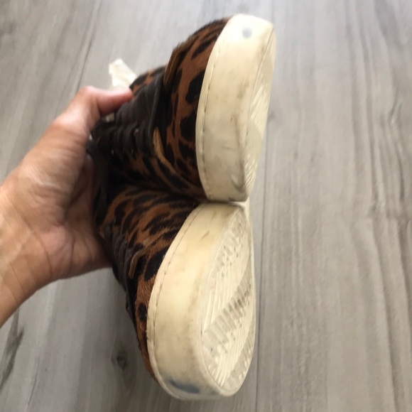 🤎 Sezane Leopard Print Jack Sneaker Size 38 - Picture 14 of 17